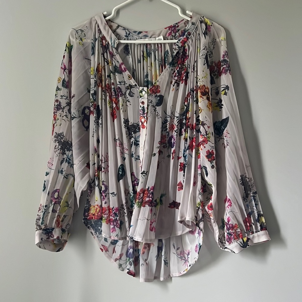 Bishop + Young pleated blouse